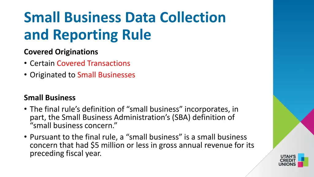 small business data collection and reporting rule 4