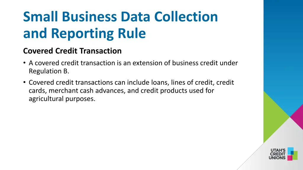 small business data collection and reporting rule 6