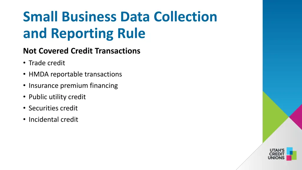 small business data collection and reporting rule 7