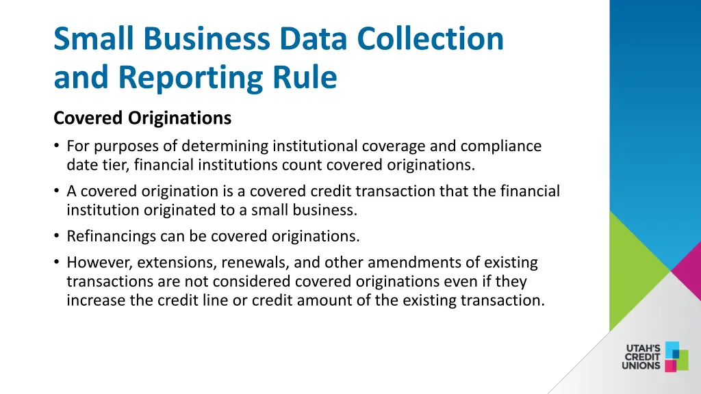 small business data collection and reporting rule 8