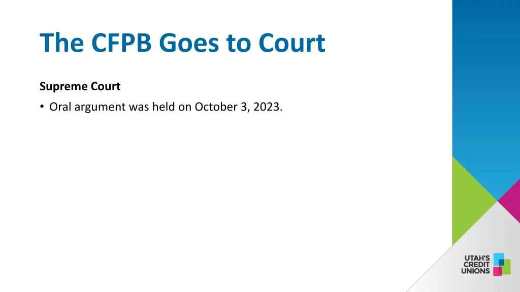 the cfpb goes to court 1
