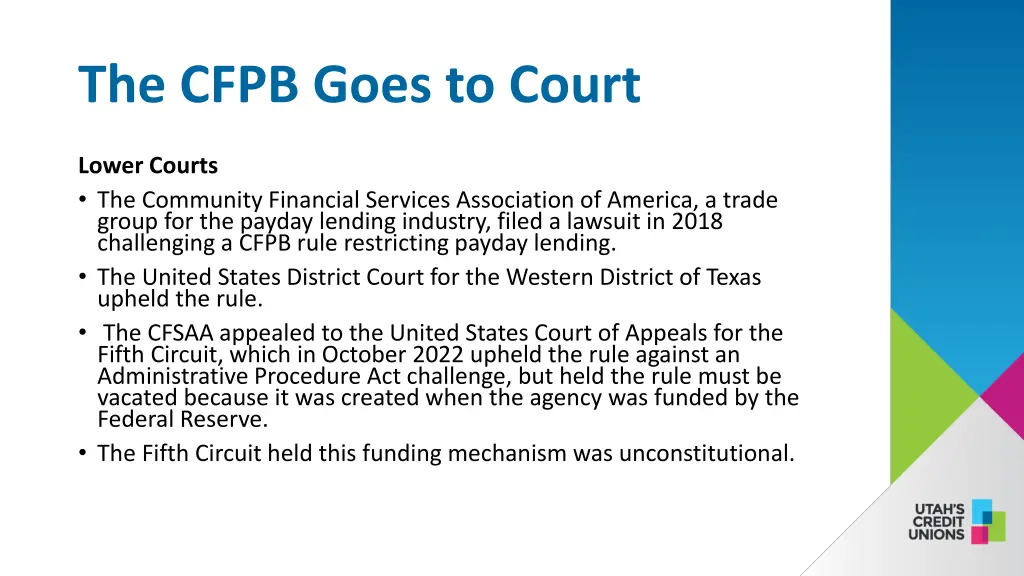 the cfpb goes to court 2