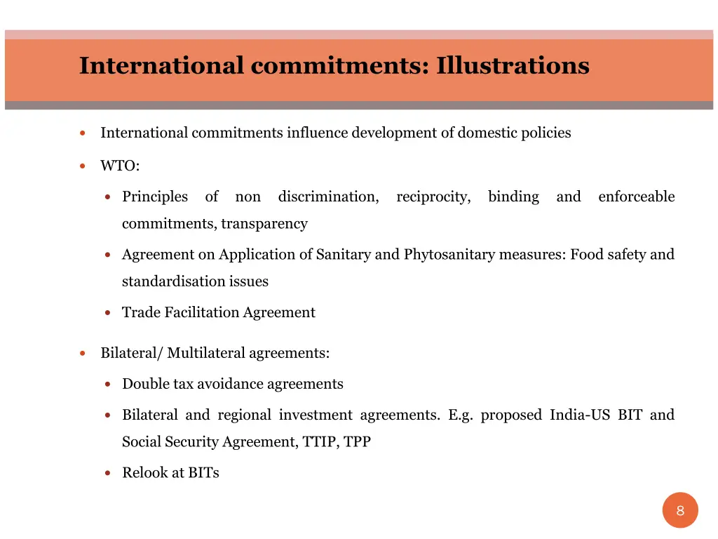 international commitments illustrations
