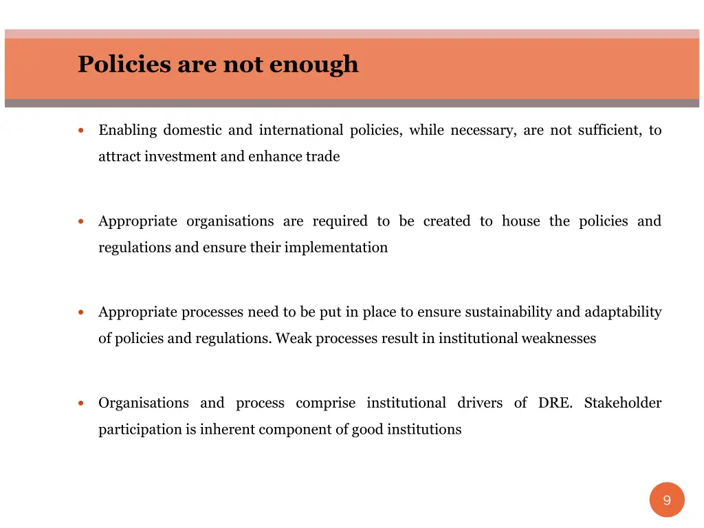 policies are not enough