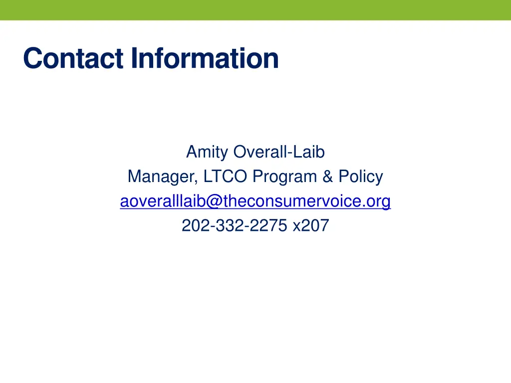 contact information