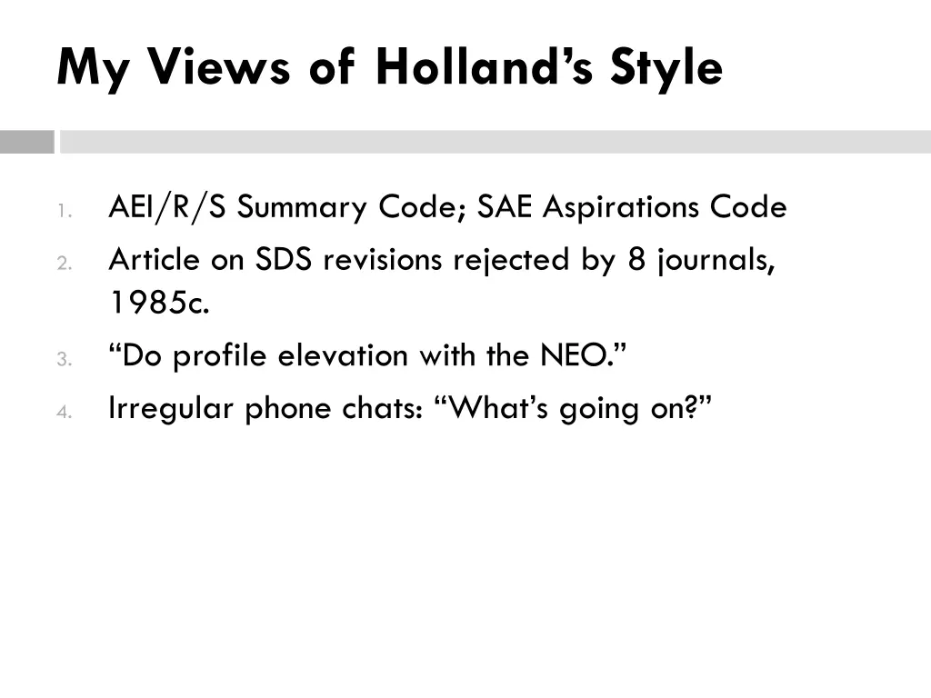 my views of holland s style