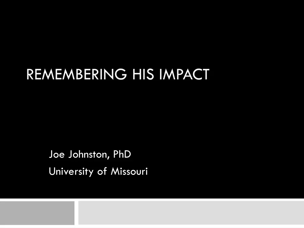 remembering his impact