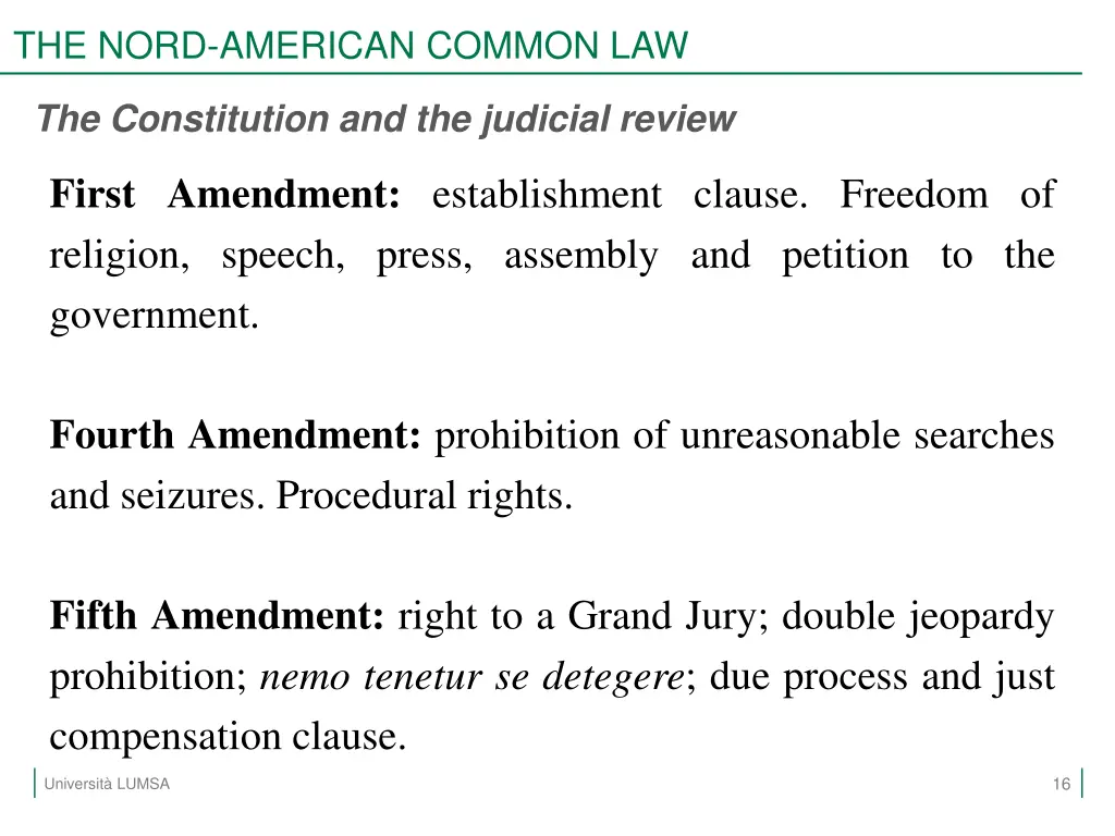 the nord american common law 14