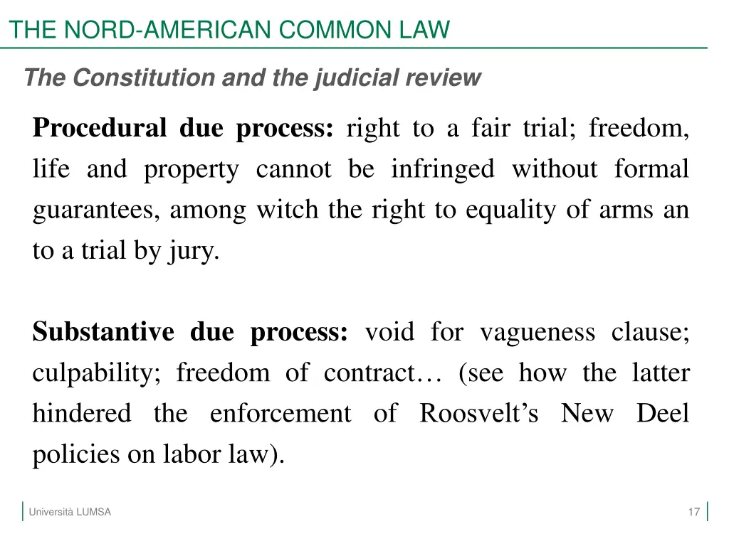 the nord american common law 15