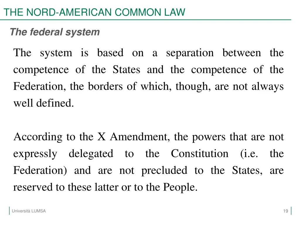 the nord american common law 17