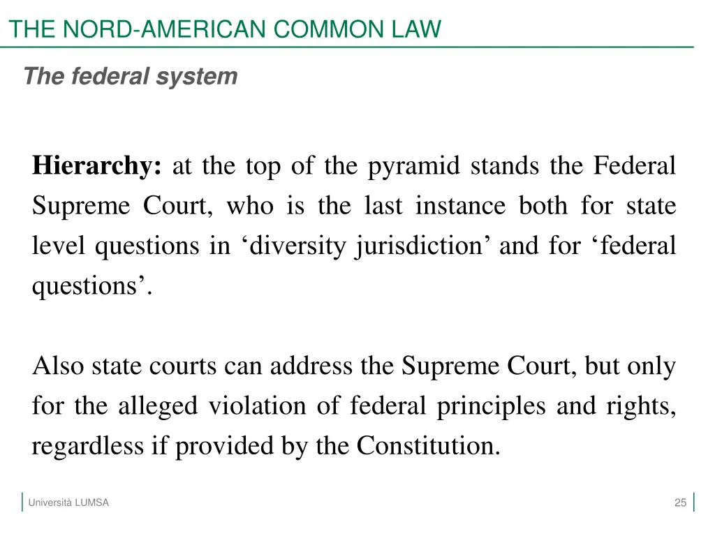 the nord american common law 23