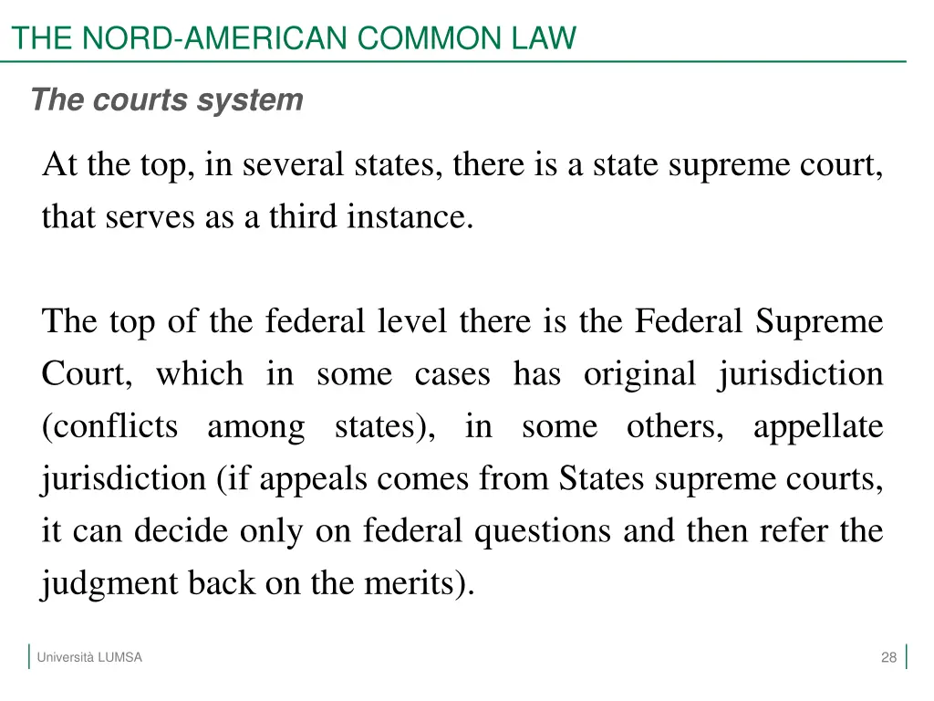 the nord american common law 26