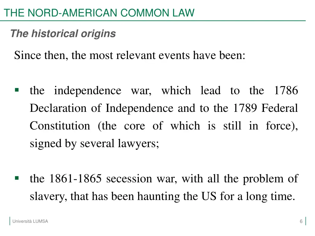 the nord american common law 4