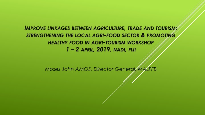 i mprove linkages between agriculture trade