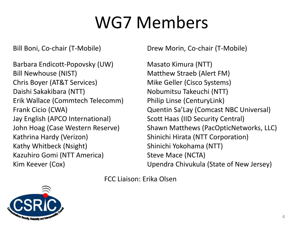wg7 members