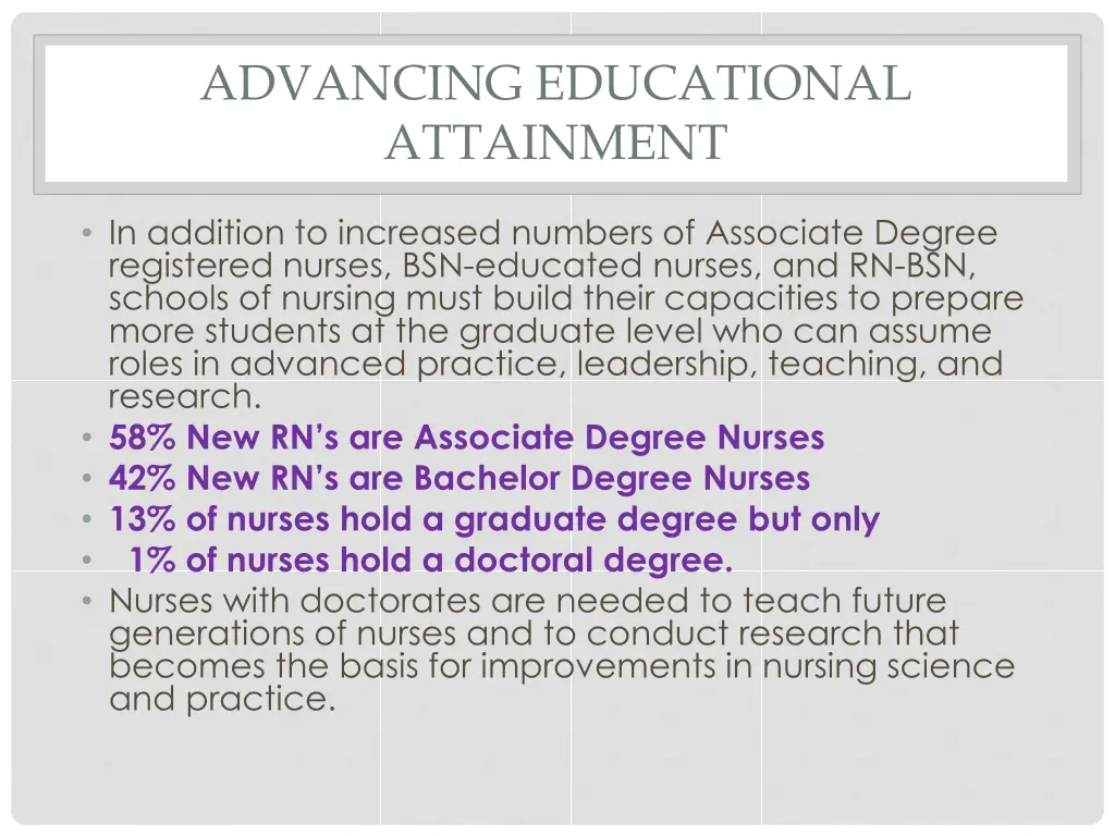 advancing educational attainment