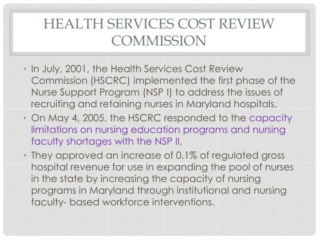 health services cost review commission