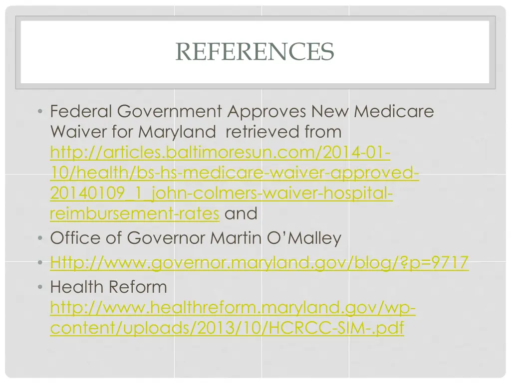 references 1