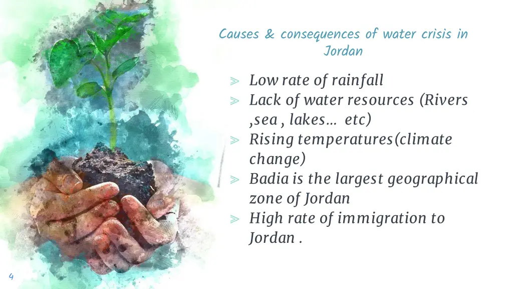 causes consequences of water crisis in jordan