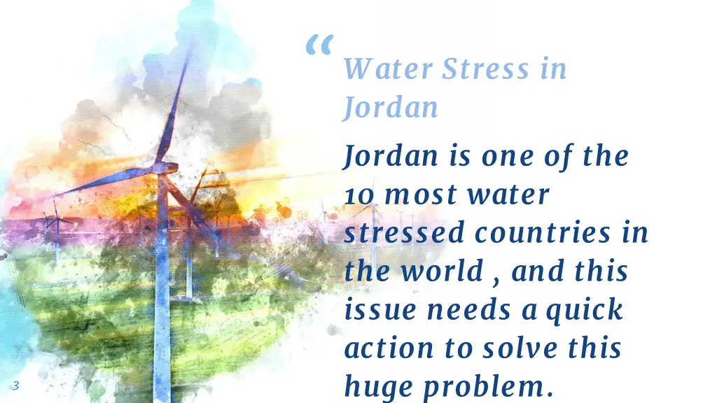 water stress in jordan is one of the 10 most