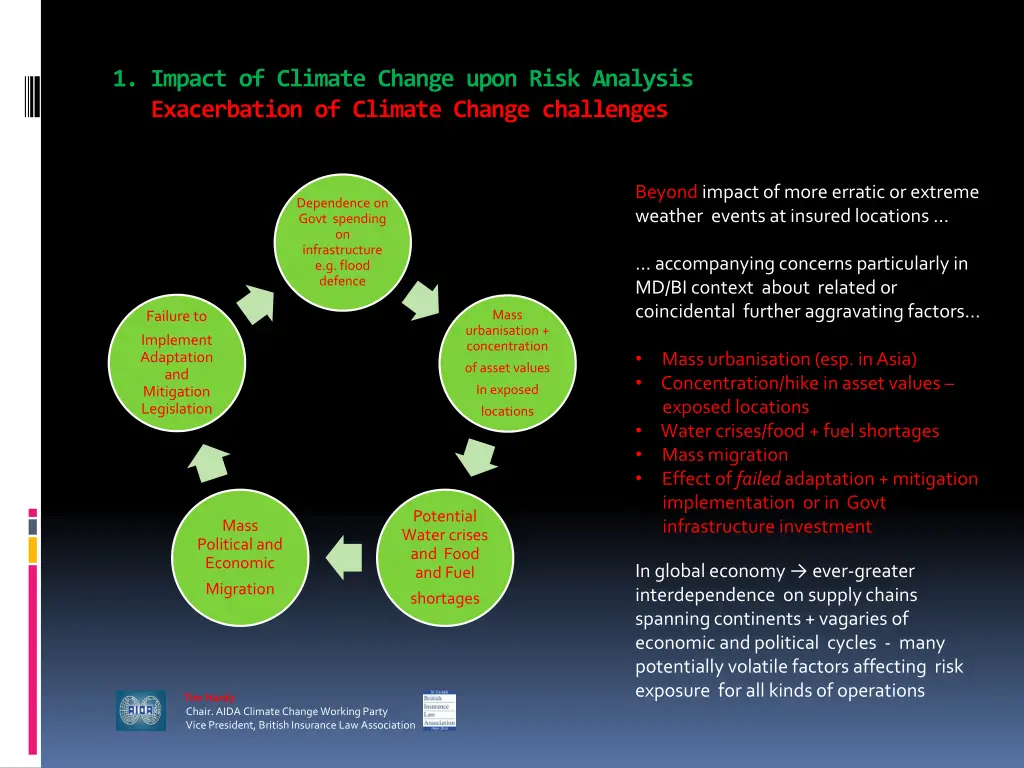 1 impact of climate change upon risk analysis 1