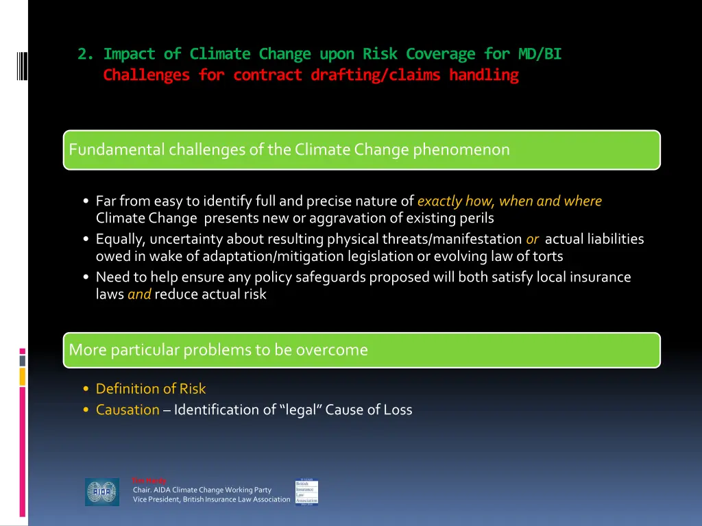 2 impact of climate change upon risk coverage 2
