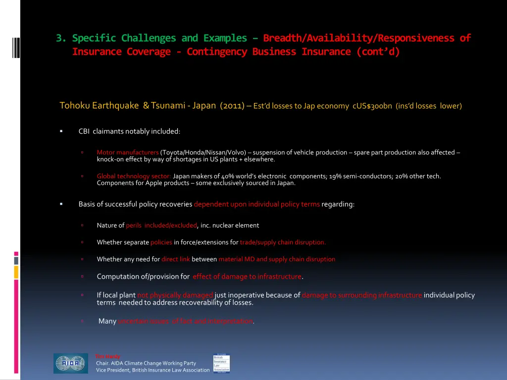 3 specific challenges and examples breadth 1