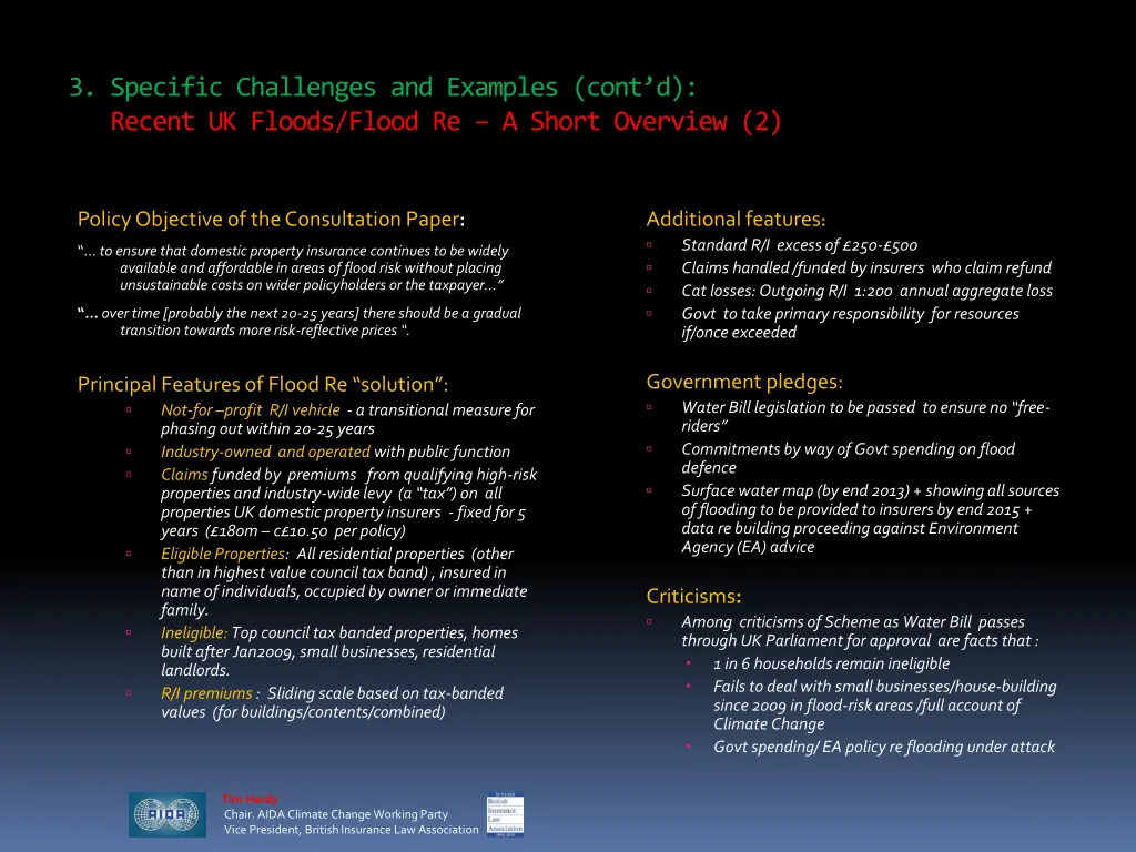 3 specific challenges and examples cont d recent