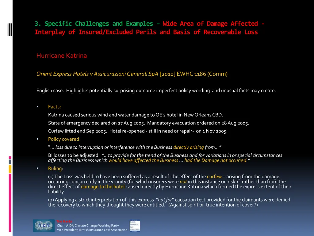 3 specific challenges and examples wide area
