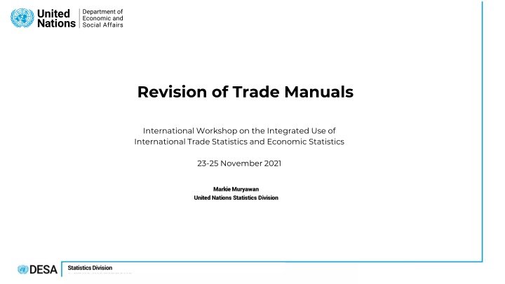 revision of trade manuals