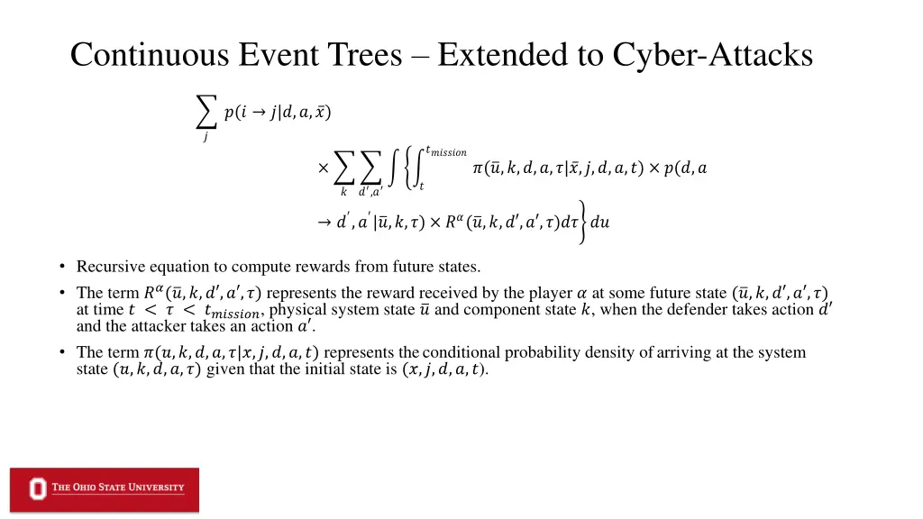 continuous event trees extended to cyber attacks 7