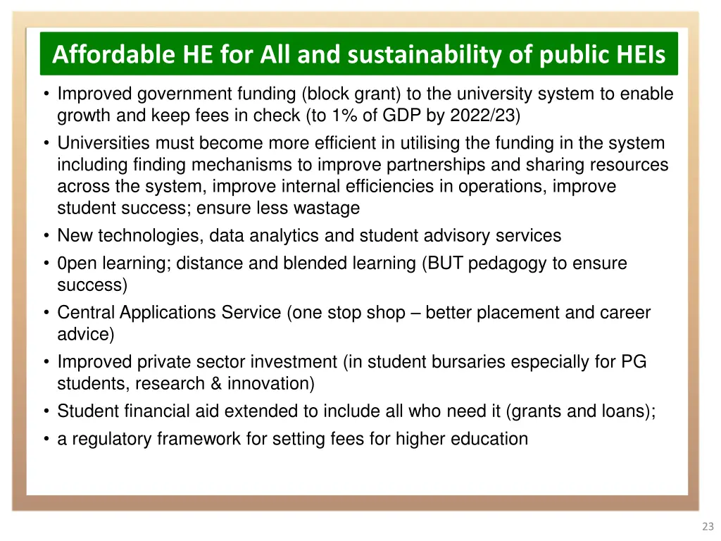 affordable he for all and sustainability