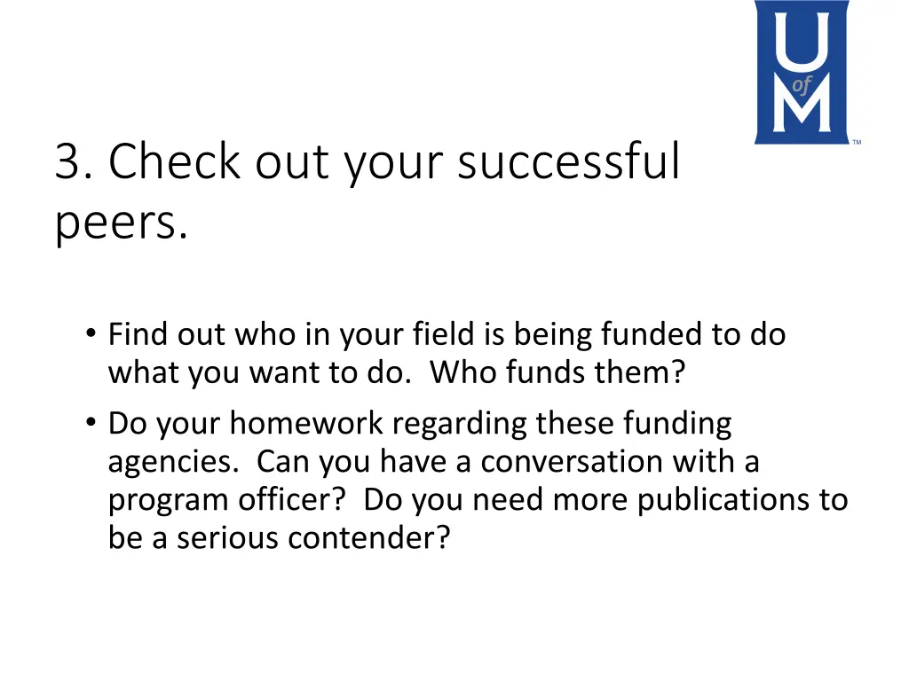 3 check out your successful peers