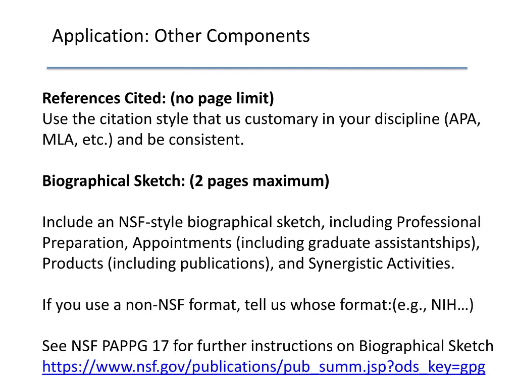 application other components 1