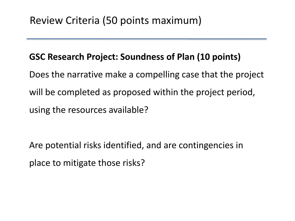 review criteria 50 points maximum 1