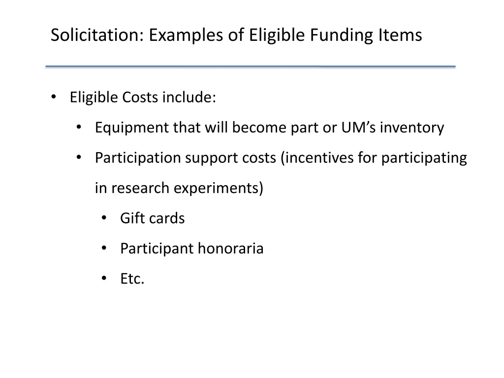 solicitation examples of eligible funding items 1
