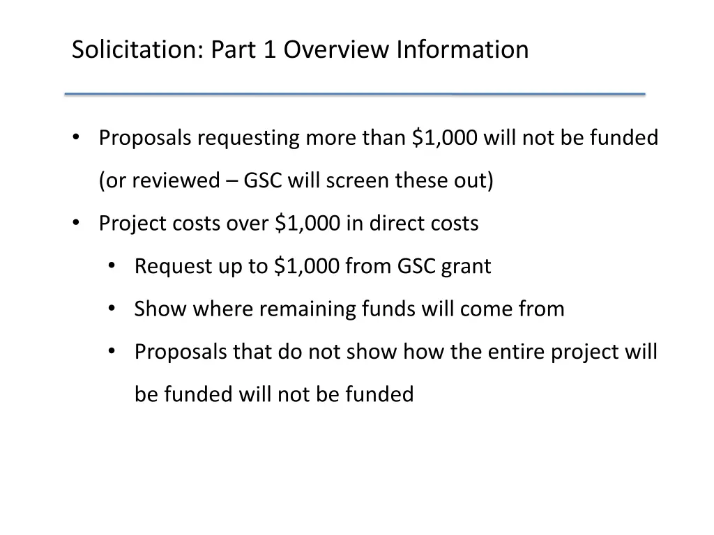 solicitation part 1 overview information