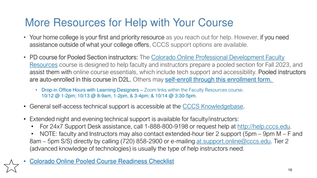 more resources for help with your course