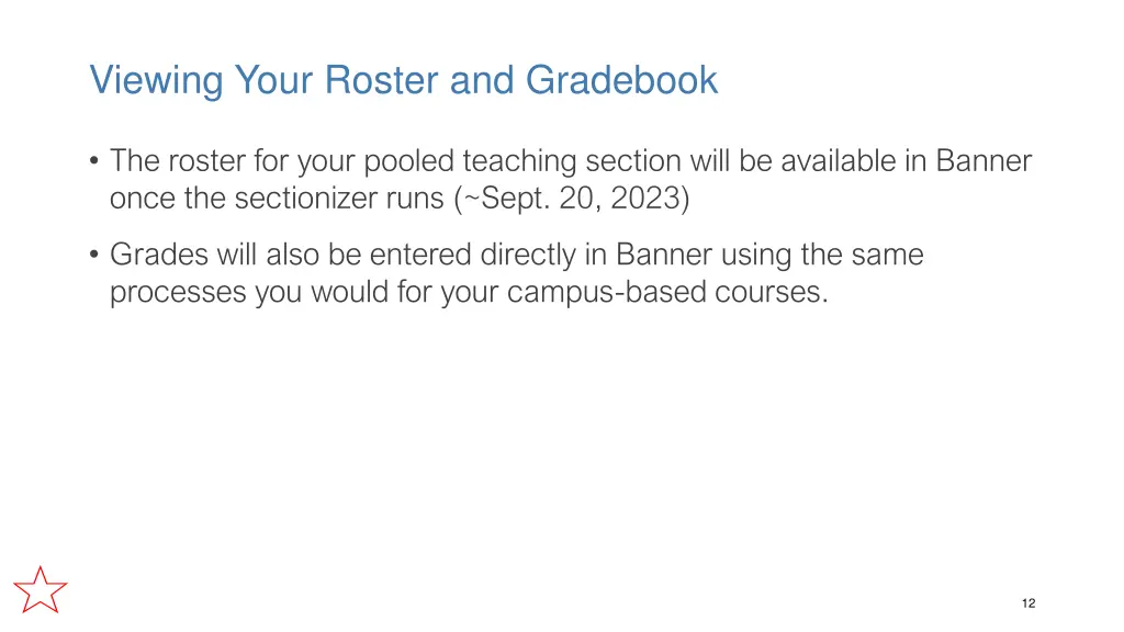 viewing your roster and gradebook