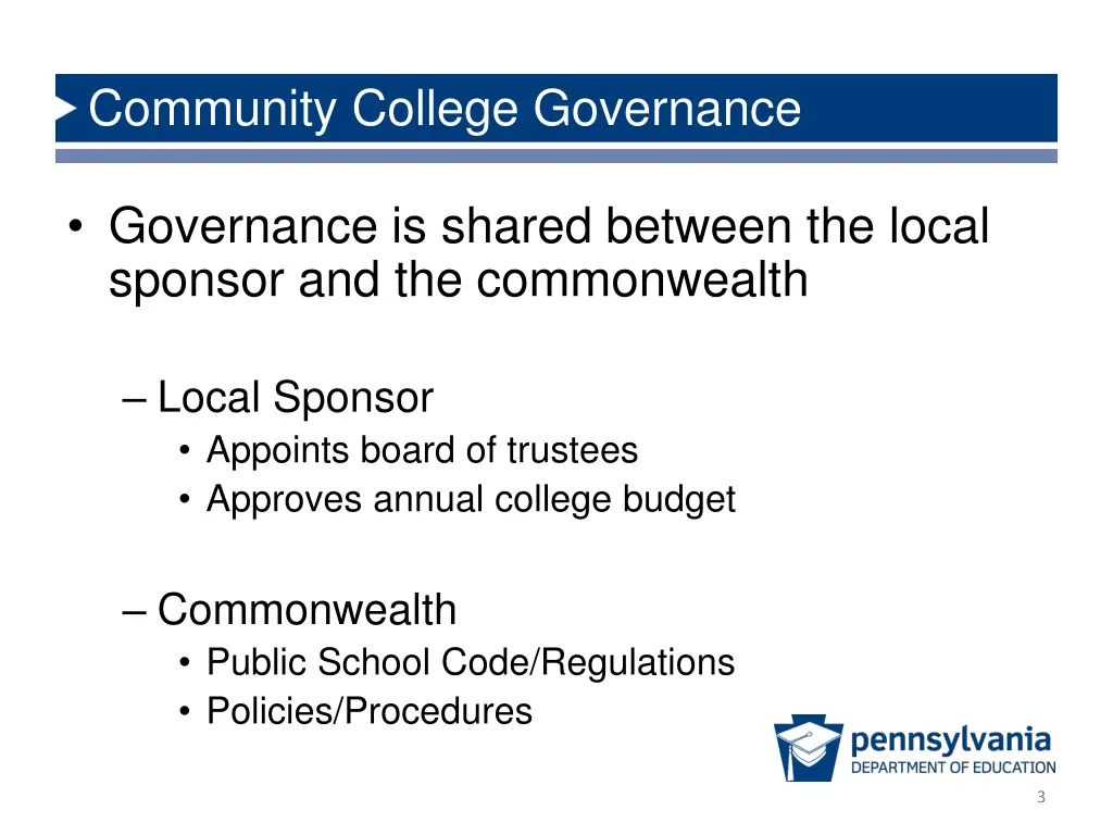 community college governance