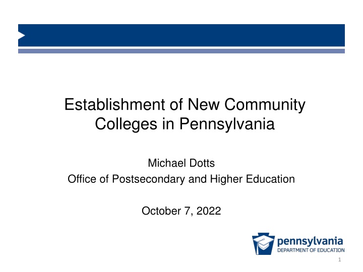 establishment of new community colleges