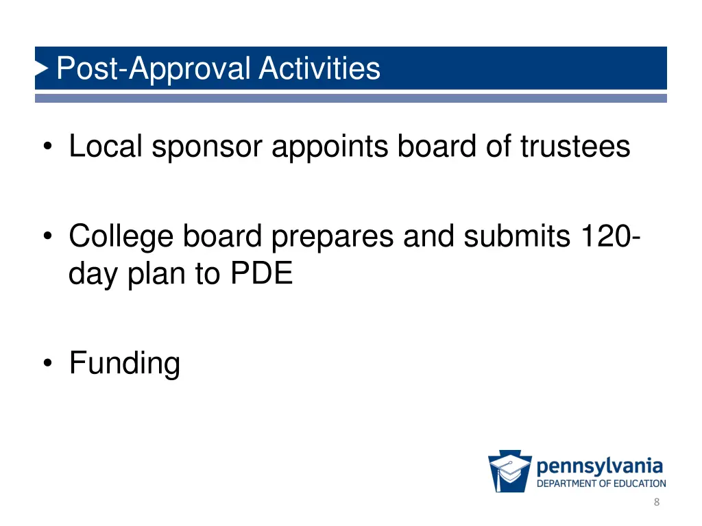 post approval activities