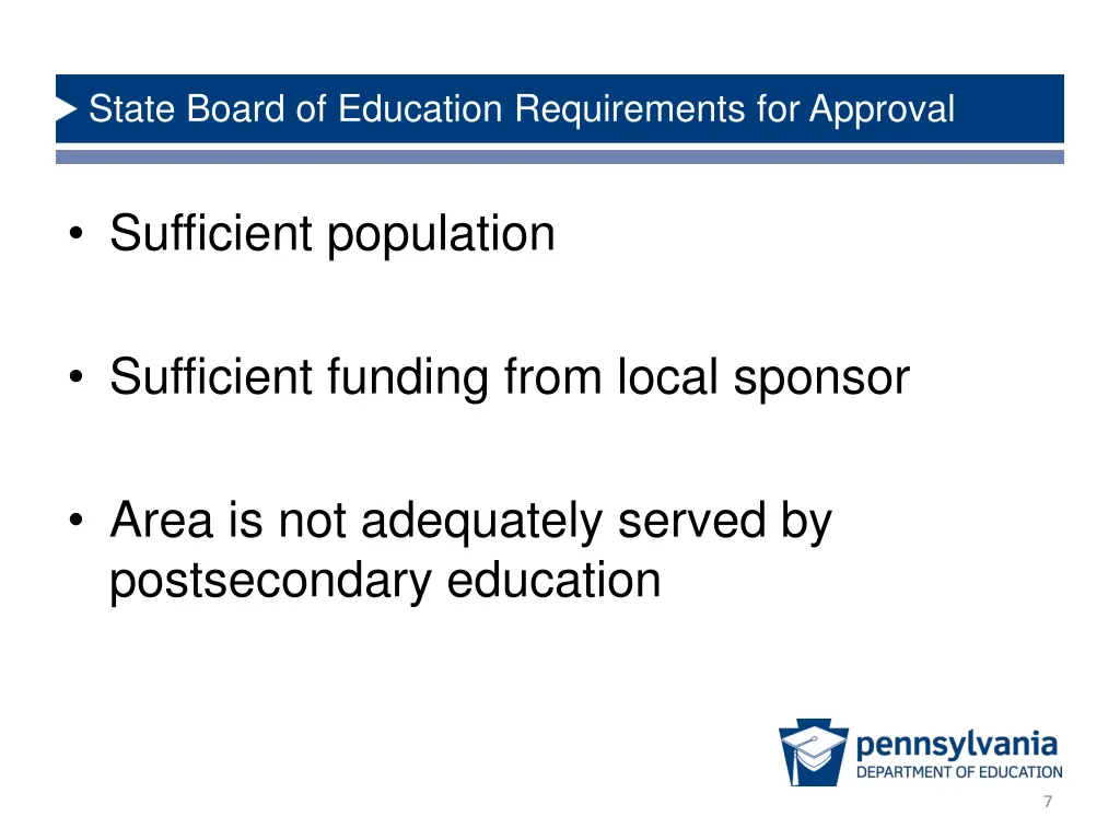 state board of education requirements for approval