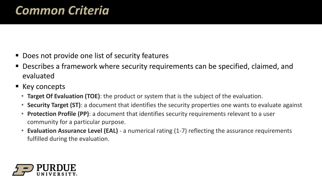 common criteria