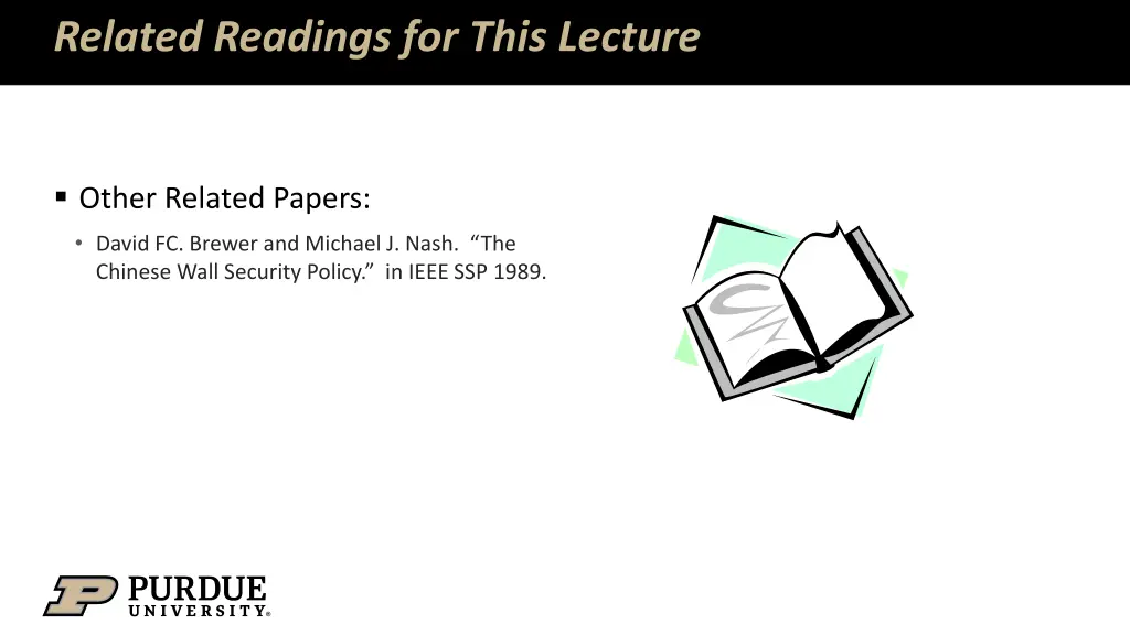 related readings for this lecture