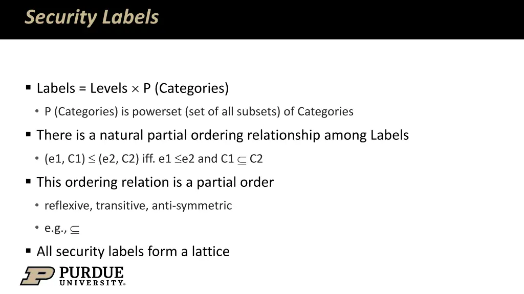 security labels