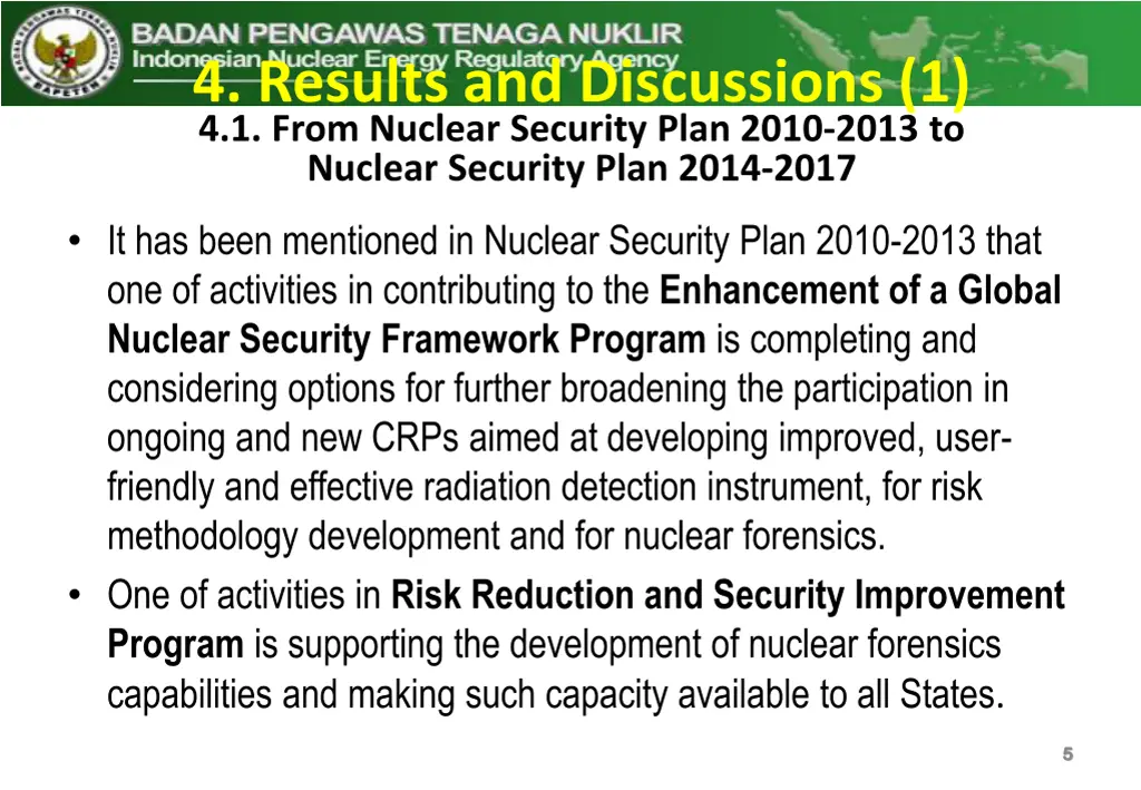 4 results and discussions 1 4 1 from nuclear