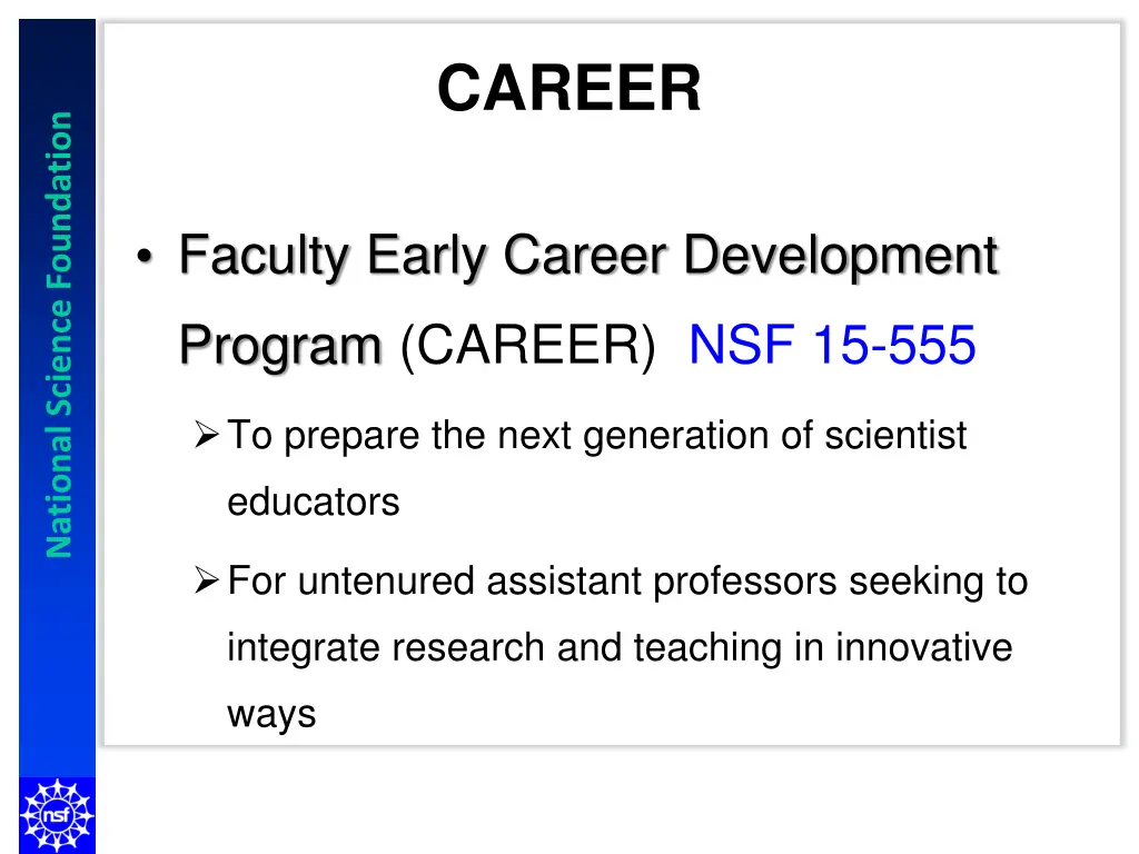 career