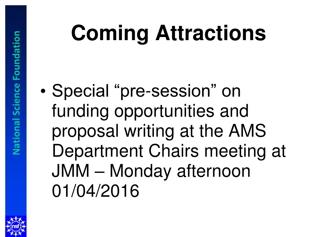 coming attractions