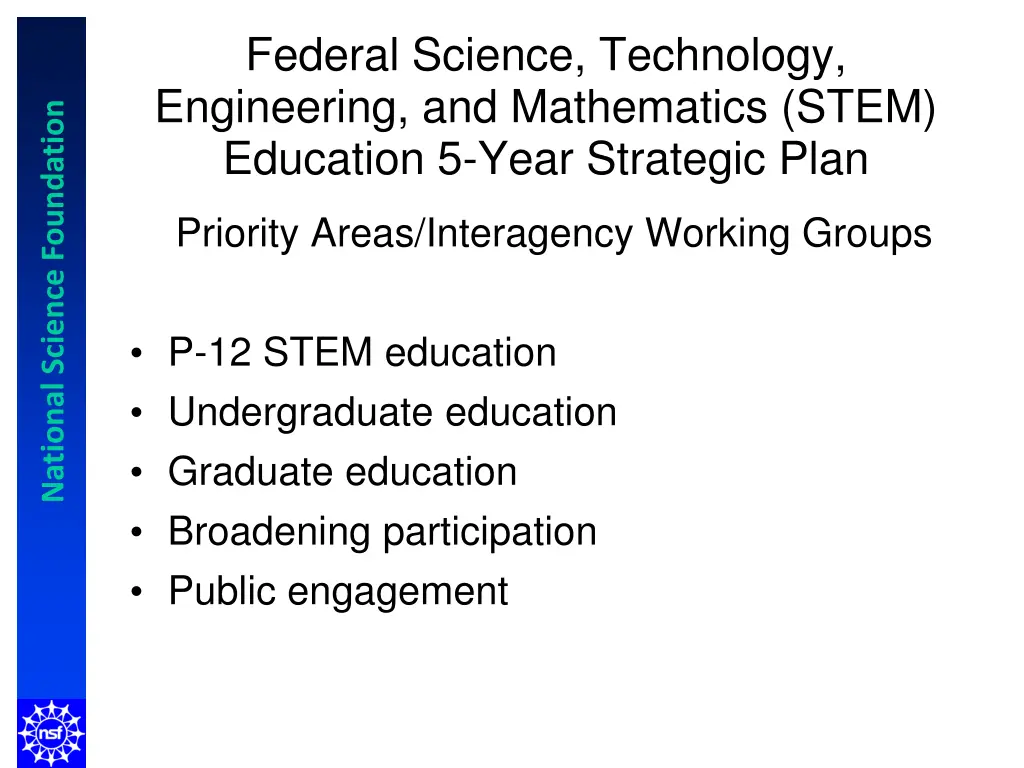 federal science technology engineering